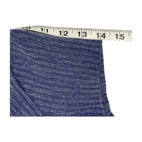 Connected Apparel Shift Dress Women's Medium Blue Polyester Stretch Back Zip - Picture 8 of 8